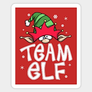 Family Christmas Pajamas – Team Elf Matching Christmas Magnet